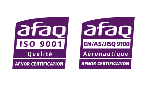 logos certifications ISO 9001 et EN 9100