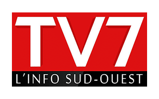 Logo chaîne télé d'information TV7 Nouvelle Aquitaine basée à Bordeaux