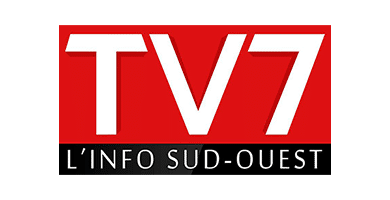 Logo chaîne télé d'information TV7 Nouvelle Aquitaine basée à Bordeaux