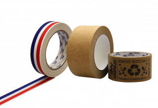 adhésif écologique recyclable imprimé et personnalisé