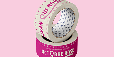 adhésif imprime octobre rose
